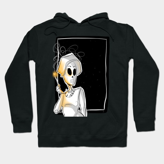 Meche's Grim Fandango Hoodie by impastmybedtime